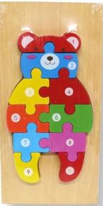 PUZZELTJE - CIJFERS - DINO - KONIJN - BEER - DOLFIJN, Ophalen of Verzenden, 10 tot 50 stukjes, Nieuw, 4 tot 6 jaar
