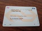 1 Dag Trein Vrij t/m 31 december 2025, Tickets en Kaartjes, Trein, Bus en Vliegtuig, Eén persoon, Trein, Nederland, Algemeen kaartje