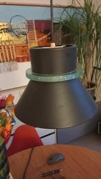 Vintage industriële Hiemstra Evolux hanglamp sixties design, Ophalen, Gebruikt, Vintage, Glas