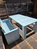 Steigerhouten tuin set, Tuin en Terras, Ophalen, 5 zitplaatsen, Gebruikt, Steigerhout