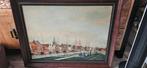 Schilderij haven aanzicht van vlaardingen 1743, Ophalen of Verzenden
