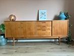 Vintage dressoir 208cm - Mid-century kast met lades, Gebruikt, Mid-century, vintage, scandinavisch, 200 cm of meer, 25 tot 50 cm