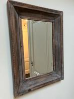 Mooie spiegel met houten lijst, Ophalen, Gebruikt, Minder dan 100 cm, Rechthoekig