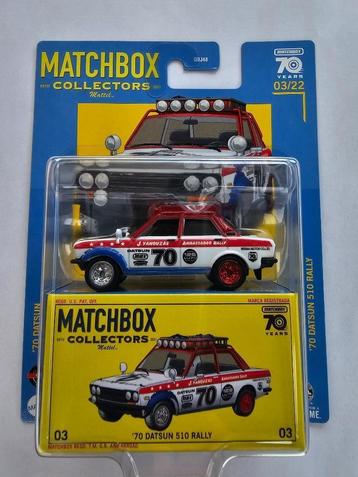 Matchbox Datsun 510 Rally collectors edition beschikbaar voor biedingen