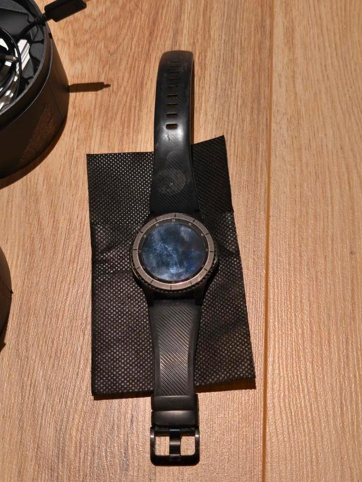 Samsung Gear S3 Frontier - Smartwatch, Sieraden, Tassen en Uiterlijk, Smartwatches, Gebruikt, Android, Zwart, Afstand, Calorieverbanding