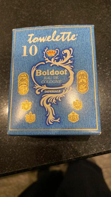 Boldoot eau de cologne. Towelette imperiala 10 stuks beschikbaar voor biedingen