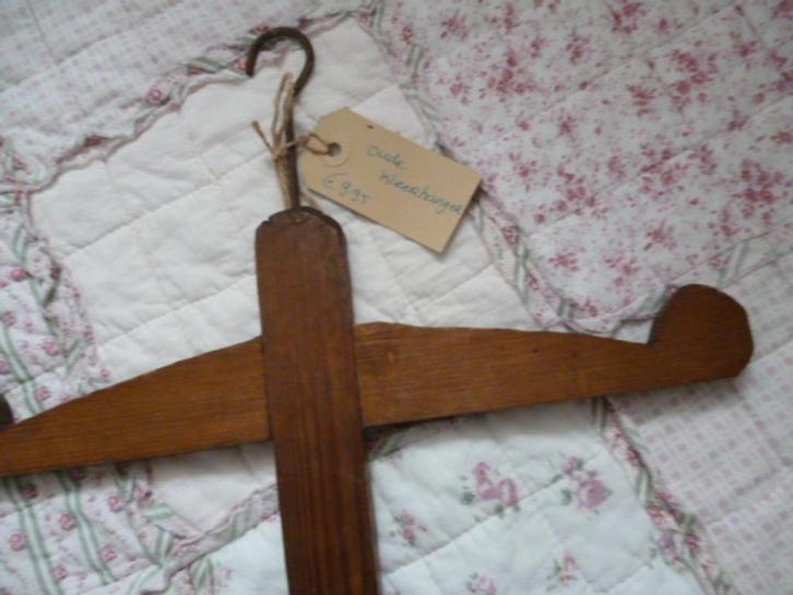 Brocante houten kleerhanger, Antiek en Kunst, Curiosa en Brocante, Ophalen of Verzenden
