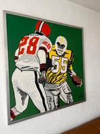 Schilderij american football Rene Brone, Sport en Fitness, Rugby, Gebruikt, Ophalen