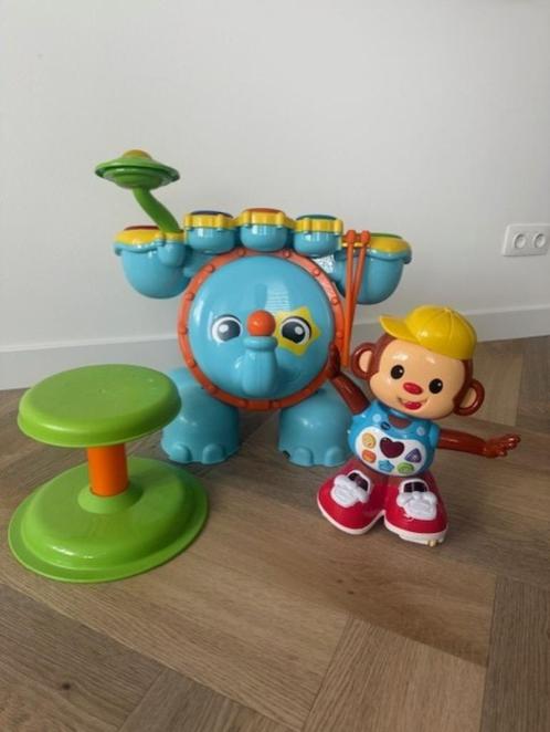 VTech Rock & Leer Drumstel incl. dansende aap, Kinderen en Baby's, Speelgoed | Vtech, Zo goed als nieuw, 2 tot 4 jaar, Ophalen