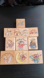 10 stempels van Beren, Hobby en Vrije tijd, Stempelen, Ophalen of Verzenden, Nieuw, Houten stempel