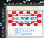 Sticker: Aegon - Hulpdienst, Verzamelen, Auto of Motor, Ophalen of Verzenden, Zo goed als nieuw