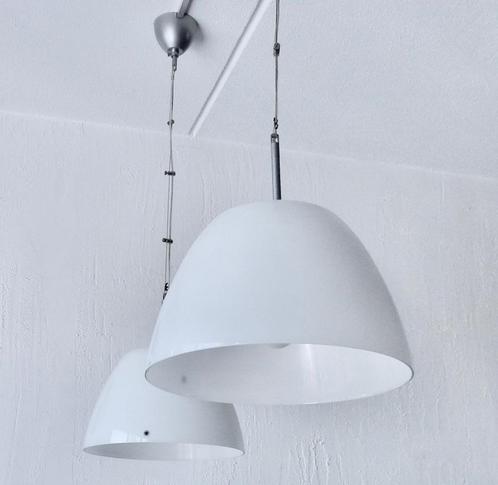 Hanglamp Plafondlamp eettafellamp opaalwit  NIEUWSTAAT, Huis en Inrichting, Lampen | Plafondlampen, Zo goed als nieuw, Glas, Ophalen