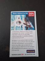 Ripley's Believe It or Not 30% korting, Drie personen of meer, Kortingsbon, Overige typen