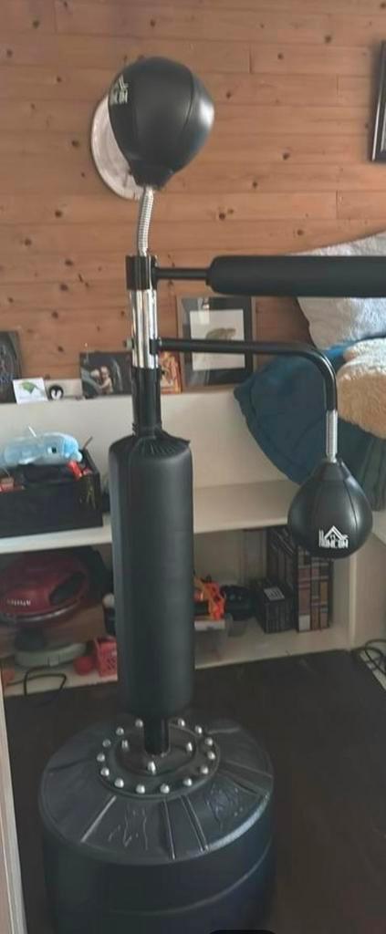 Kickbox trainingspaal met reflexballen, Sport en Fitness, Vechtsporten en Zelfverdediging, Gebruikt, Overige, Ophalen of Verzenden