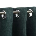 Gordijn linnen-look verduisterend met ogen 290x245 cm groen, Huis en Inrichting, Stoffering | Gordijnen en Lamellen, Nieuw, Groen