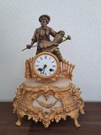 Franse Pendule Klok met sleutel  antiek, Antiek en Kunst, Antiek | Klokken, Ophalen of Verzenden