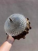 plafonnière kristalglas met messing, Wijk 6, Ophalen of Verzenden, Zo goed als nieuw, Secondchance
