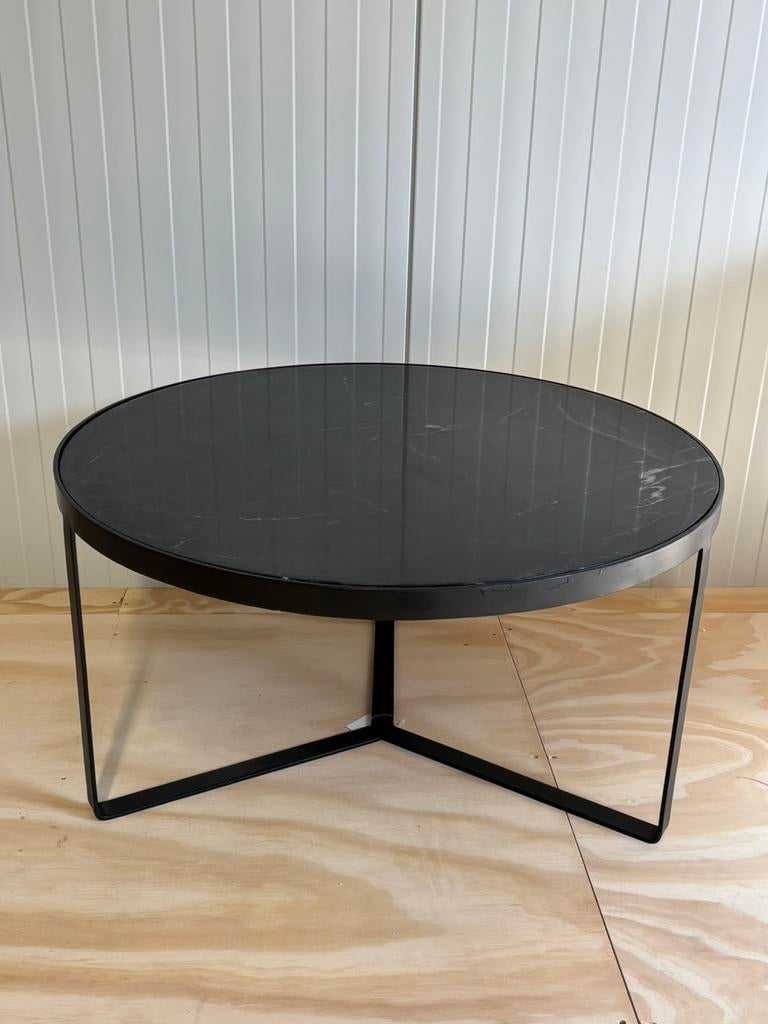 Zwart Marmeren salontafel, Huis en Inrichting, Tafels | Salontafels, Ophalen, 100 tot 150 cm, -, -