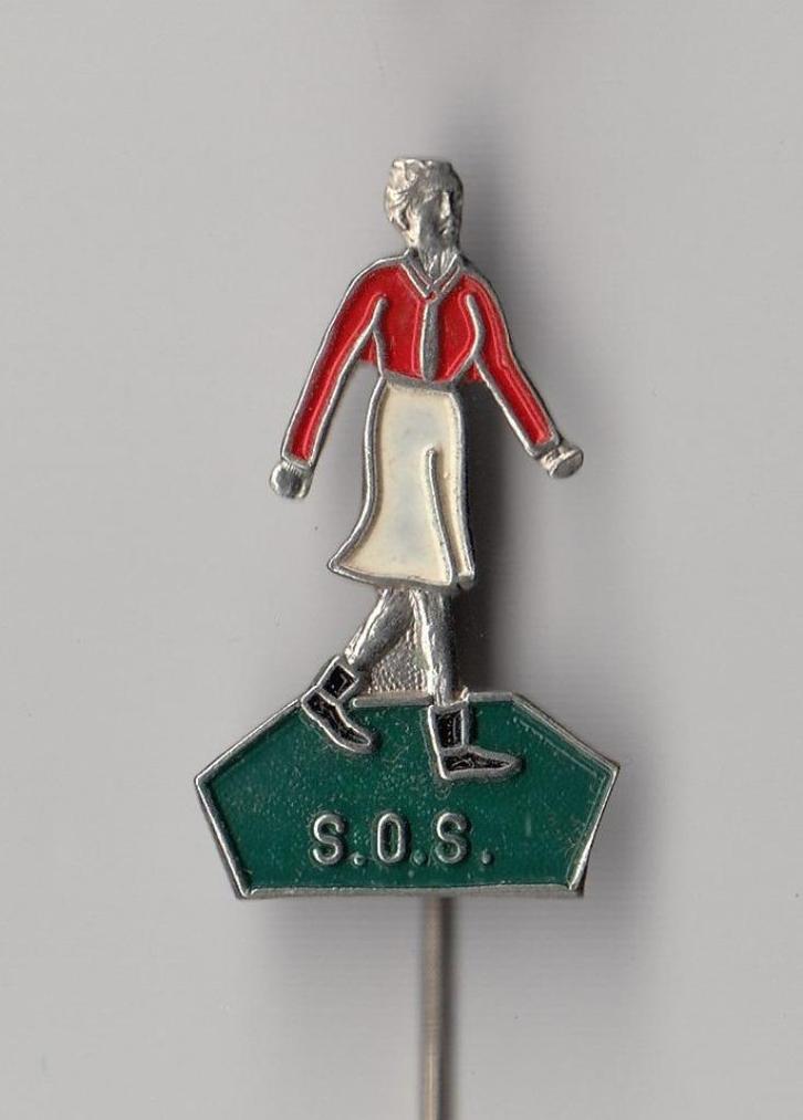 SOS Wandel speldje, Verzamelen, Speldjes, Pins en Buttons, Gebruikt, Speldje of Pin, Overige onderwerpen, Ophalen of Verzenden
