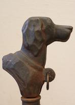 Antieke smeedijzeren hondenpaal, aanlijnpaal, Antiek en Kunst, Antiek | Woonaccessoires, Ophalen of Verzenden