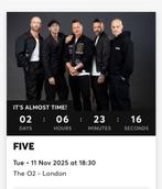 Five concert Londen 11 november, Tickets en Kaartjes, Twee personen, November