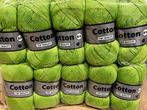 Groen katoengaren - 10 bollen 19,50 - haakgaren/breigaren, Hobby en Vrije tijd, Breien en Haken, Ophalen of Verzenden, Nieuw, Breien of Haken