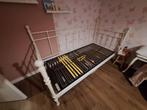 Bed met verstelbare lattenbodem, Ophalen, 90 cm, Eenpersoons, Zo goed als nieuw