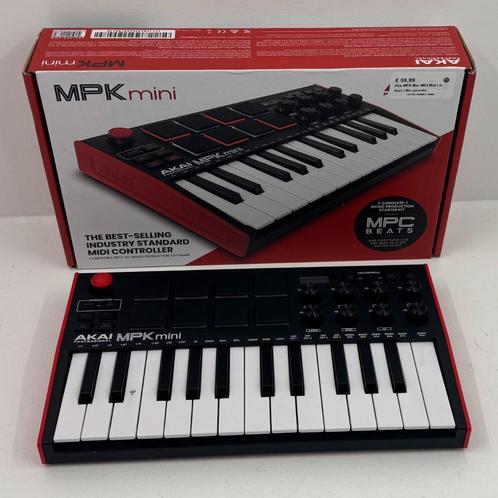 Akai MPK Mini MK3 Midi Controller | In doos | Met garantie, Muziek en Instrumenten, Midi-apparatuur, Zo goed als nieuw, Ophalen of Verzenden