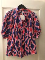 Blouse katoen nieuw van BoeBou blauw/rood/roze one size, Kleding | Dames, Blouses en Tunieken, Maat 38/40 (M), Overige kleuren