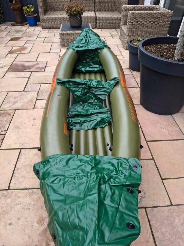 Opblaasbare 2-persoons kano met peddels, Watersport en Boten, Kano's, Zo goed als nieuw, Kajak, Twee personen, Opblaasbaar, Met peddels