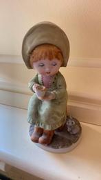 Schattig Hummel-achtig beeldje met meisje en konijn nieuw, Verzamelen, Beelden en Beeldjes, Ophalen of Verzenden, Nieuw, Mens