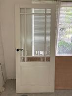 Binnendeur met glas, Doe-het-zelf en Verbouw, Deuren en Horren, Ophalen, Gebruikt, 80 tot 100 cm, Binnendeur