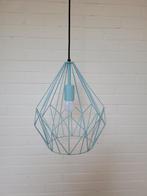Lichtblauwe hanglamp, Ophalen of Verzenden, Zo goed als nieuw, Minder dan 50 cm
