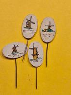 Sp 1618 Vintage Molen Speldjes - Set van 4, Ophalen of Verzenden, Gebruikt, Stad of Land, Speldje of Pin