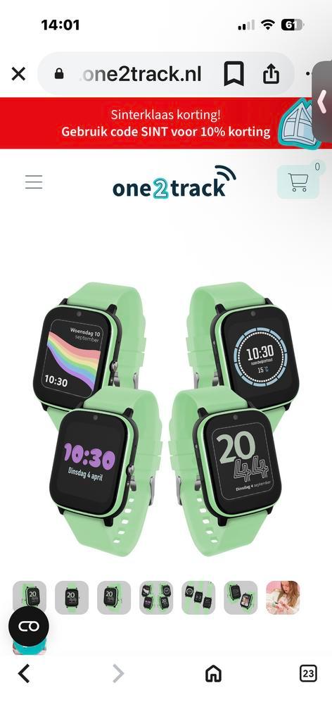 One2Track Kinderhorloge - GPS Tracker, Sieraden, Tassen en Uiterlijk, Smartwatches, Nieuw, Android, Zwart, Afstand, Waterdicht