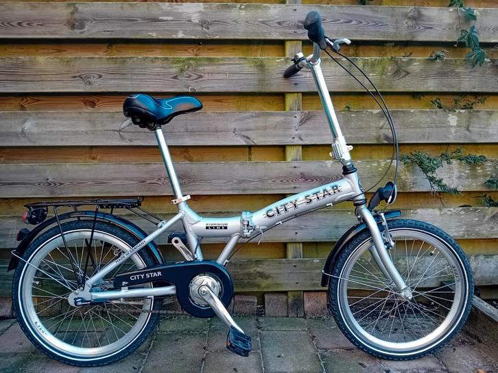 Super nette Citystar Aluminium line vouwfiets, Fietsen en Brommers, Fietsen | Vouwfietsen, Zo goed als nieuw, Overige merken, Totaal opvouwbaar