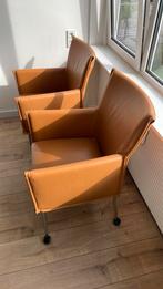 Eetkamer stoelen, Huis en Inrichting, Stoelen, Ophalen, Gebruikt, Leer, Twee