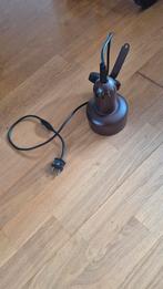 Retro Bruin Lampje, Ophalen, Gebruikt, Metaal, Minder dan 50 cm