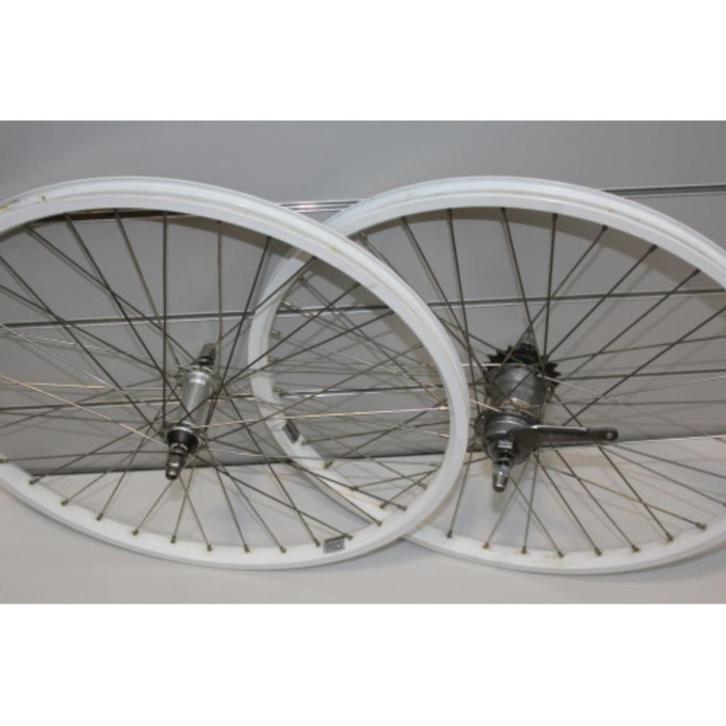 Wielset 24x1.75 Wit Gebruikt, Fietsen en Brommers, Fietsonderdelen, Gebruikt, Algemeen, Wiel, Ophalen of Verzenden