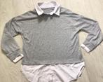 Blouse / shirt maat XL grijs / wit, Kleding | Dames, Ophalen of Verzenden, Zo goed als nieuw, Maat 46/48 (XL) of groter, Wit