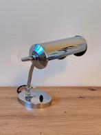 Vintage verchroomde lamp pianolamp bureaulamp, Ophalen of Verzenden, Zo goed als nieuw, Metaal, Minder dan 50 cm