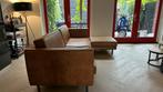 Bank gratis af te halen!  4-zits leren bank + hocker, Huis en Inrichting, Banken | Bankstellen, Ophalen, 250 tot 300 cm, Gebruikt