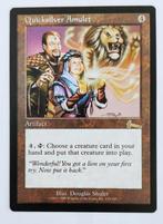 Quicksilver Amulet Urza's Legacy MTG Near Mint, Ophalen of Verzenden, Zo goed als nieuw, Losse kaart