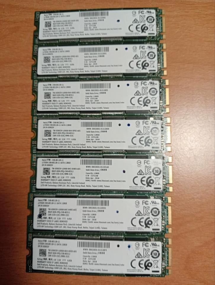 7x Liteon 128GB SSD - Getest & Werkend!, Computers en Software, Harde schijven, Ophalen of Verzenden