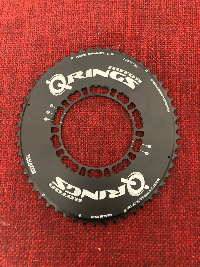 Rotor Q-Rings ovale voorbladen 54T/44T, Gebruikt, De ruyterstraat 86, Overige typen, Cycling@steenbergen.cc