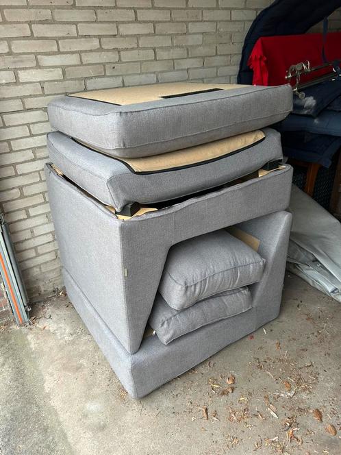 Twee GRIJZE kivik ikea fauteuils, Huis en Inrichting, Fauteuils, Gebruikt, Stof, 75 tot 100 cm, Ophalen