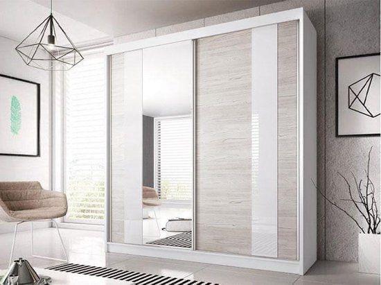 Moderne schuifdeurkast met spiegel, Huis en Inrichting, Badkamer | Complete badkamers, Zo goed als nieuw, Ophalen