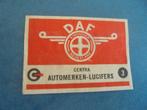 Oud luciferetiket automerk DAF Eindhoven, Ophalen of Verzenden, Zo goed als nieuw, Luciferdoosjes of -merken
