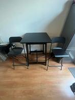 Bartafel met 2 bar stoelen, Ophalen, Gebruikt, Inclusief barstoelen