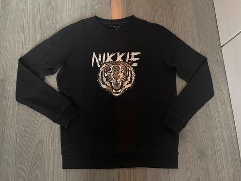 nikkie plessen tijger zwarte sweater lange mouwen mt 38, Kleding | Dames, Truien en Vesten, Zo goed als nieuw, Maat 38/40 (M)